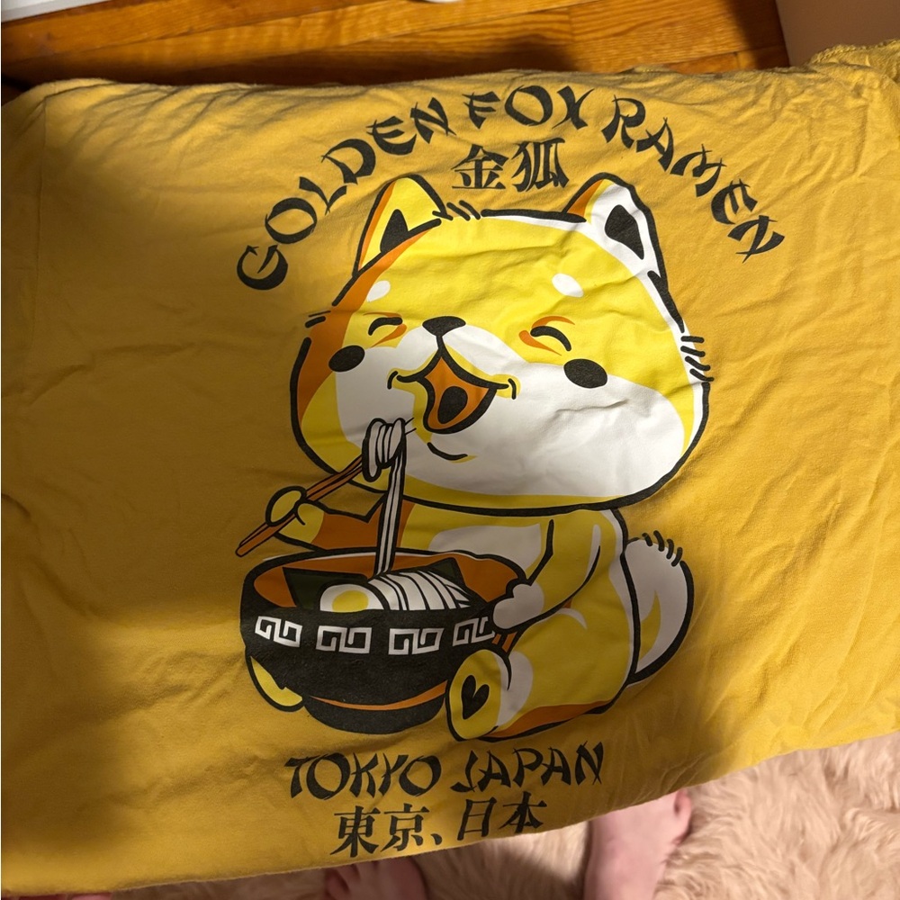 Golden Fox Ramen Yellow T-Shirt